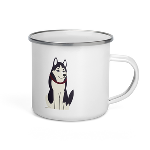 Dog Enamel Mug