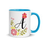Load image into Gallery viewer, Delicate Letter A Ceramic Mug
