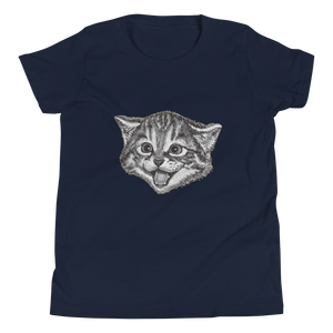 Cute Cat Kids/Youth Short Sleeve T-Shirt